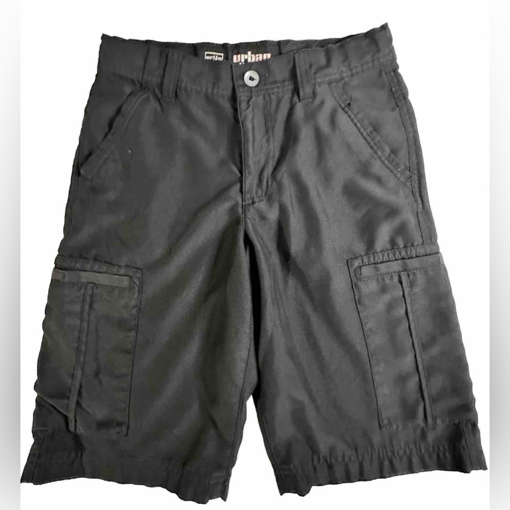 Urban Pipeline Black Cargo Flat Front Short Size 14 Pre-owned